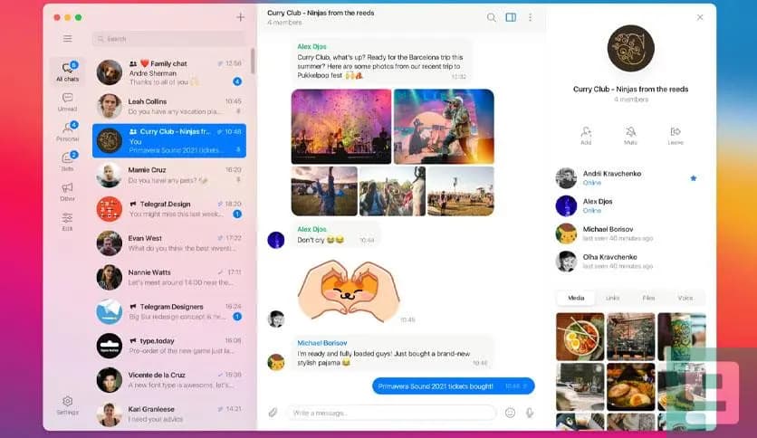 Telegram Desktop 5.4.0