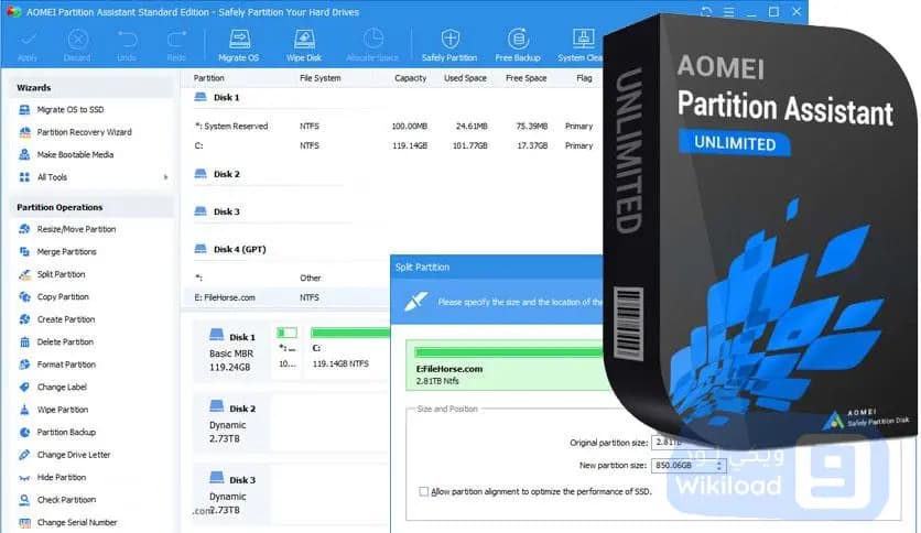 AOMEI Partition Assistant 10.5 + WinPE